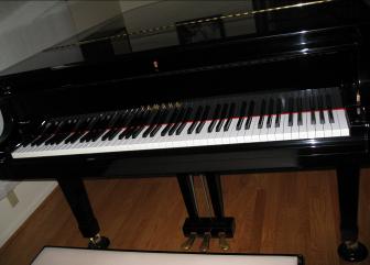 Photo of Pete's grand piano